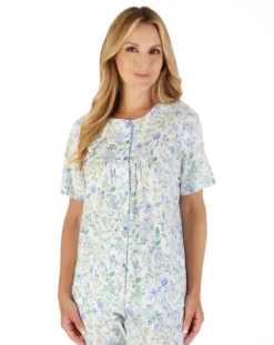 Trailing Floral Print Jersey Pyjama Set PJ03134