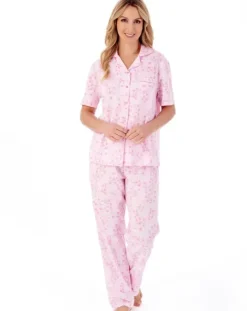 Trailing Floral Print Jersey Pyjama Set PJ01104
