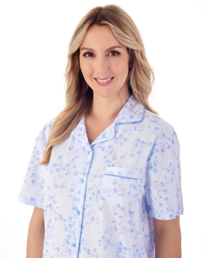 Trailing Floral Print Jersey Pyjama Set PJ01104