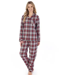 Woven Check Tartan Tailored Pyjama Set PJ04222